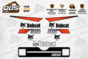 Bobcat S850 Decal Kit – Orange & Black Graphics