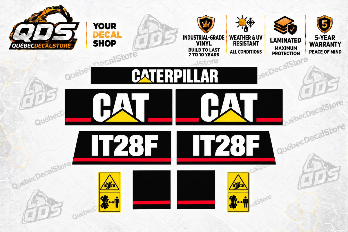 Aftermarket Decal Kit for Caterpillar IT28F Toolcarrier