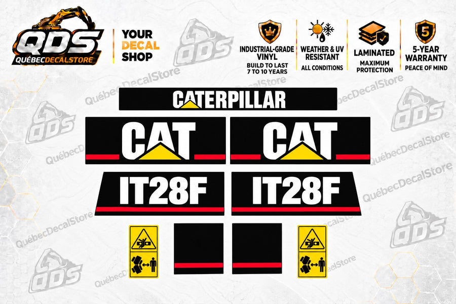 Aftermarket Decal Kit for Caterpillar IT28F Toolcarrier