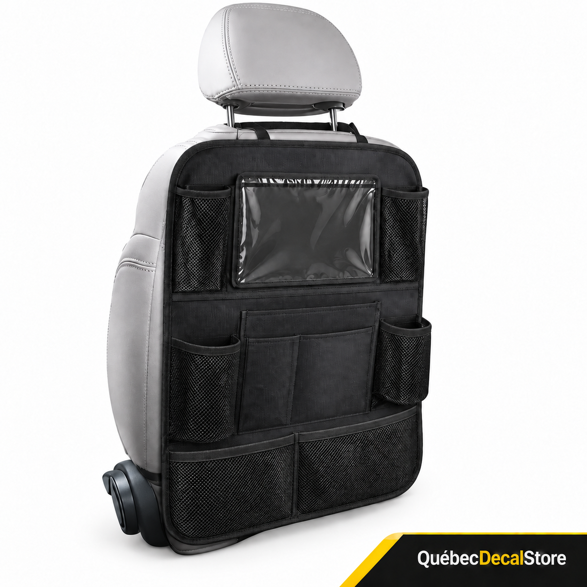 Rugleuningorganizer | Zwarte Oxford-stof, 61 × 41 cm