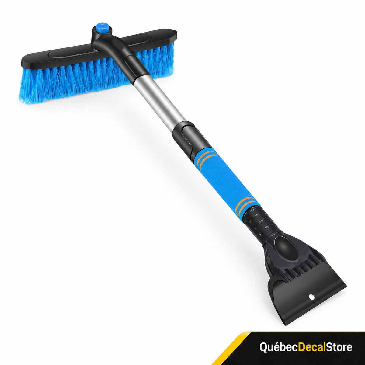 Telescopische sneeuwborstel en ijskrabber | Blauw, 65–80 cm