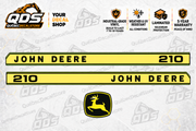 John Deere 210 Garden Tractor Hood Decal Kit