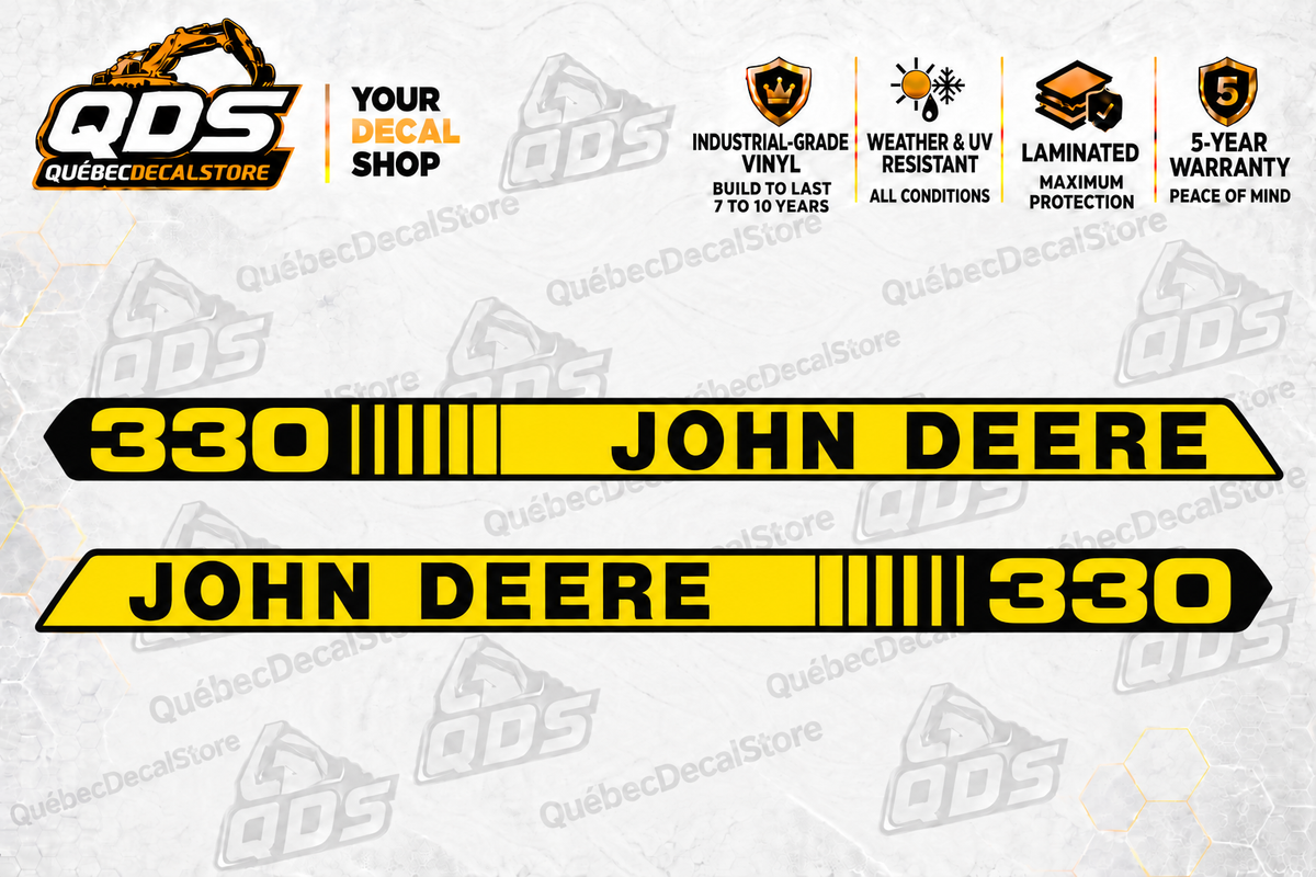 John Deere 330 Garden Tractor Hood Decal Kit