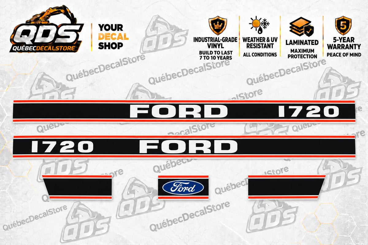 Ford 1720 laminated aftermarket tractor decal kit – QuébecDecalStore