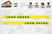 John Deere 110 Garden Tractor Hood Decal Kit