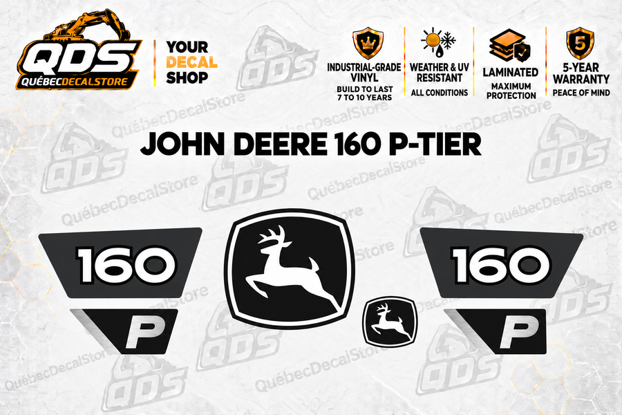 John Deere 160 P-Tier Excavator Decal Kit | QDS