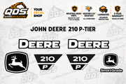 John Deere 210 P-Tier Excavator Decal Kit | QDS