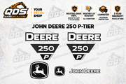 John Deere 250 P-Tier Excavator Decal Kit | QDS