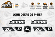 John Deere 26 P-Tier Excavator Decal Kit | QDS