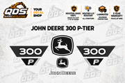John Deere 300 P-Tier Excavator Decal Kit | QDS