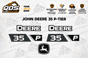John Deere 35 P-Tier Excavator Decal Kit | QDS