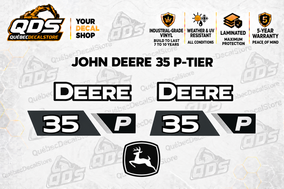 John Deere 35 P-Tier Excavator Decal Kit | QDS