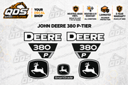 John Deere 380 P-Tier Excavator Decal Kit | QDS