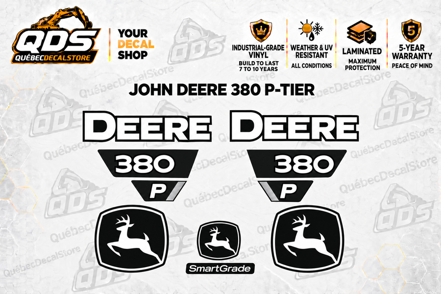 John Deere 380 P-Tier Excavator Decal Kit | QDS