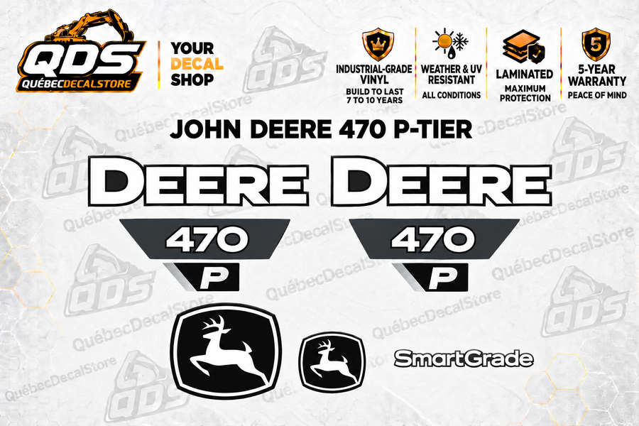 John Deere 470 P-Tier Excavator Decal Kit | QDS