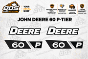 John Deere 60 P-Tier aftermarket decal kit concept preview; fitment and dimensions require confirmation before production