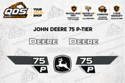John Deere 75 P-Tier Excavator Decal Kit | QDS