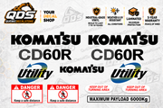 Komatsu CD60R-1 Crawler Carrier Decal Kit