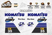Komatsu CK35 Compact Track Loader Decal Kit