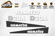 Komatsu D20A-7 Dozer Decal Kit
