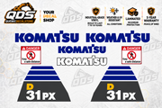Komatsu D31PX-22 Dozer Decal Kit
