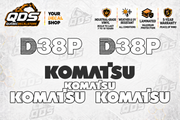 Komatsu D38P-1 Dozer Decal Kit