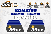 Komatsu D39EX-23 Dozer Decal Kit