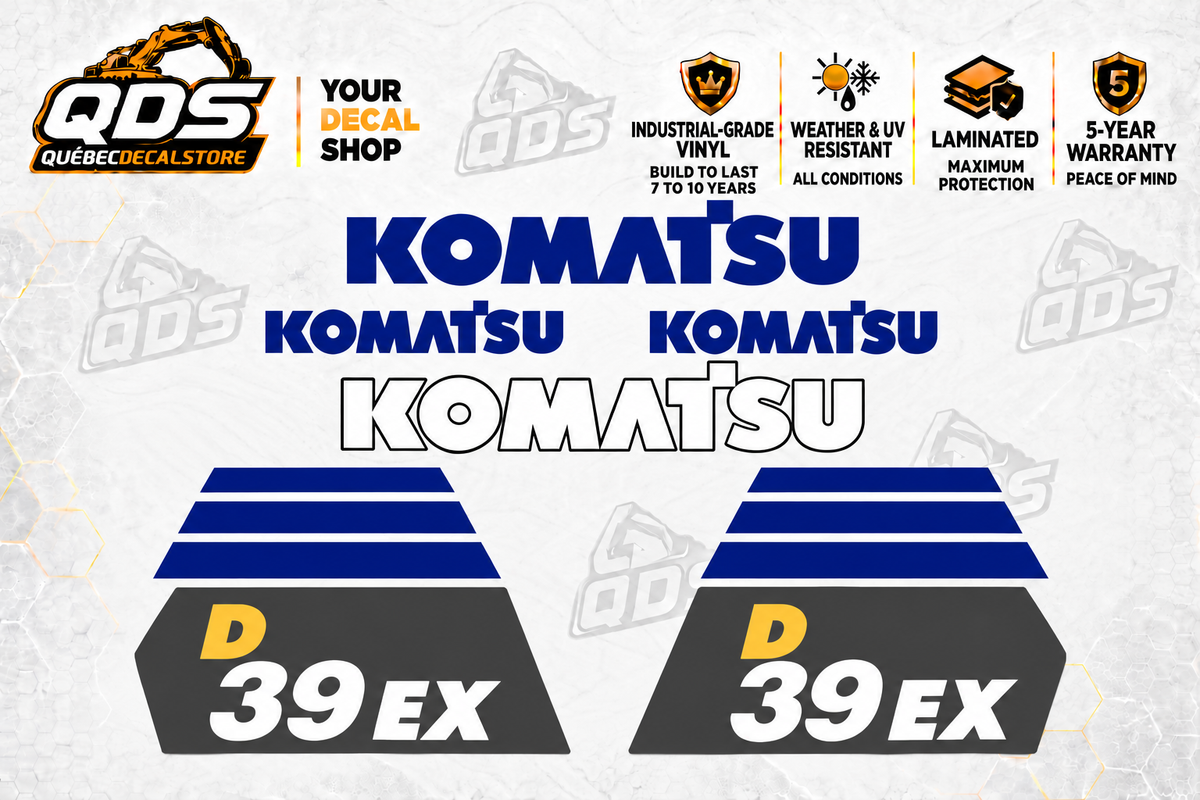Komatsu D39EX-23 Dozer Decal Kit
