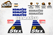 Komatsu D51EX-24 Dozer Decal Kit