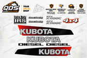 Kubota RTV-X1100C Utility Vehicle Aftermarket Replacement Decal Kit