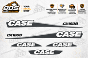 Case CX160B Excavator Decal Kit — Laminated Vinyl