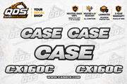 Case CX160C Excavator Decal Kit — Laminated Vinyl