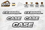 Case CX800B ME Excavator Decal Kit — Laminated Vinyl