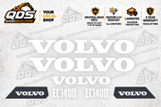 Volvo EC140D Excavator Decal Kit – 7 Graphics