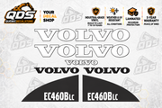 Volvo EC460B LC Excavator Decal Kit – 7 Graphics