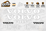 Volvo EC700C L Excavator Decal Kit – 7 Graphics