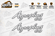 Deutz-Fahr Agroplus 60 Tractor Side Decal Kit — Laminated Vinyl