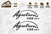 Deutz-Fahr Agrotron 135 Tractor Side Decal Kit — Laminated Vinyl