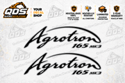 Deutz-Fahr Agrotron 165 Tractor Side Decal Kit — Laminated Vinyl
