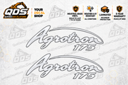 Deutz-Fahr Agrotron 175 paired side decal kit — QuébecDecalStore
