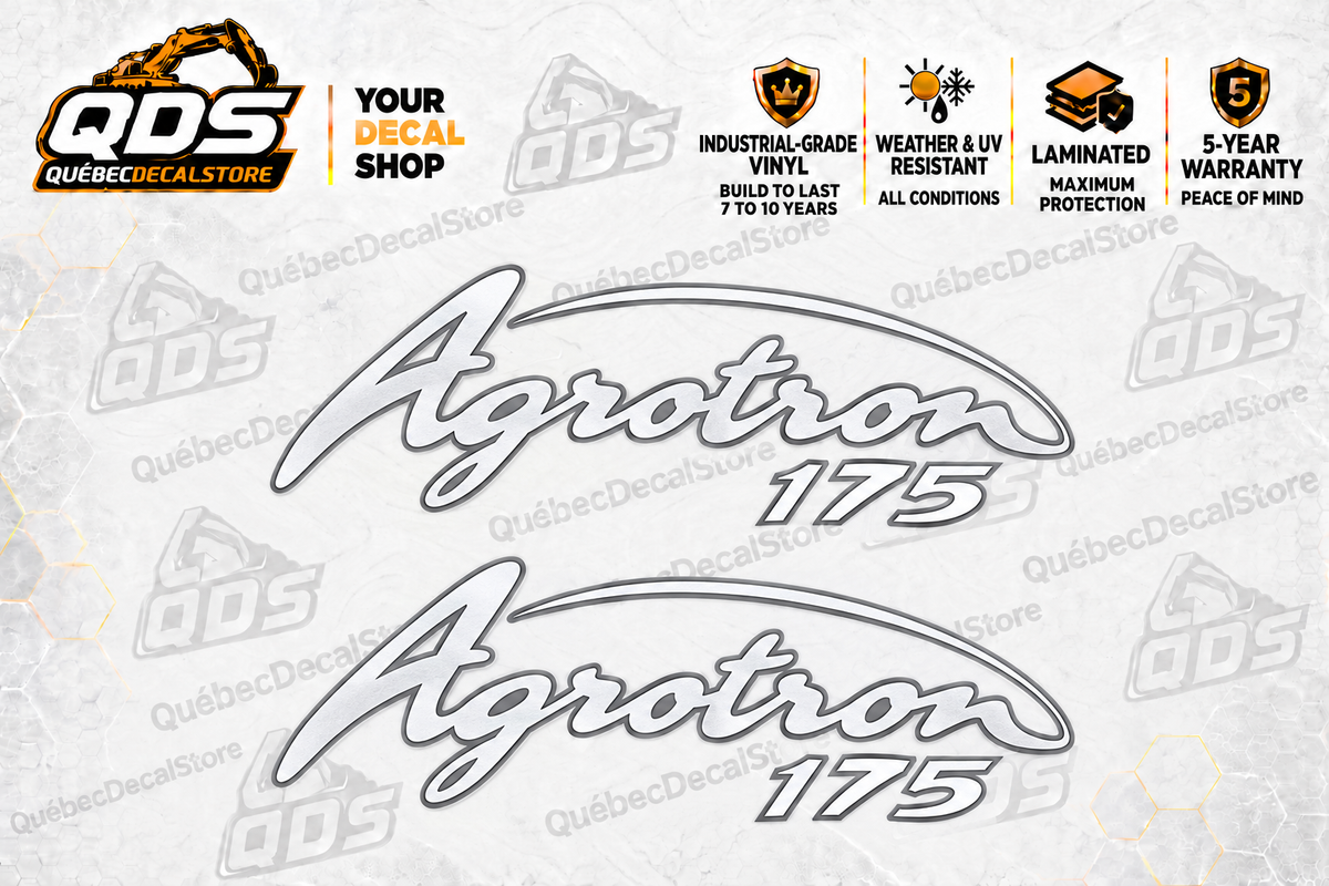 Deutz-Fahr Agrotron 175 paired side decal kit — QuébecDecalStore