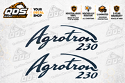 Deutz-Fahr Agrotron 230 Tractor Side Decal Kit — Laminated Vinyl