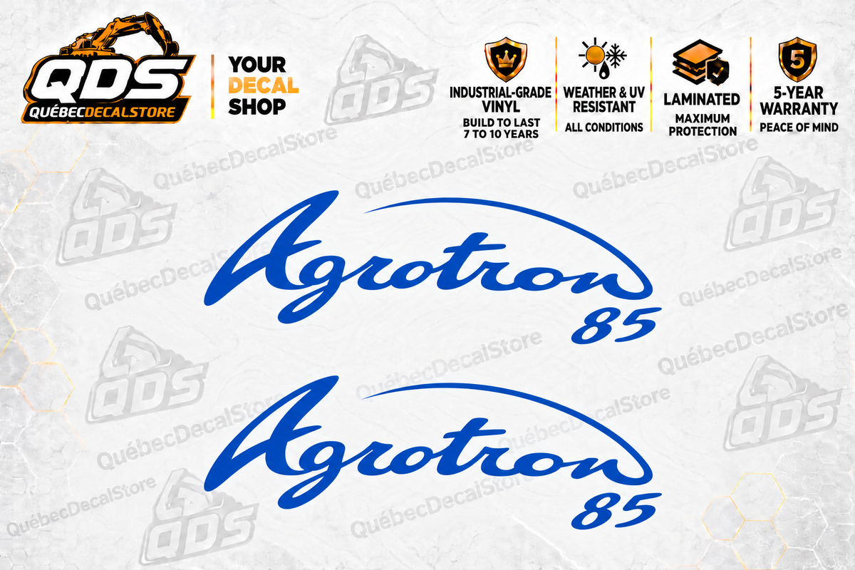 Deutz-Fahr Agrotron 85 Tractor Side Decal Kit — Laminated Vinyl