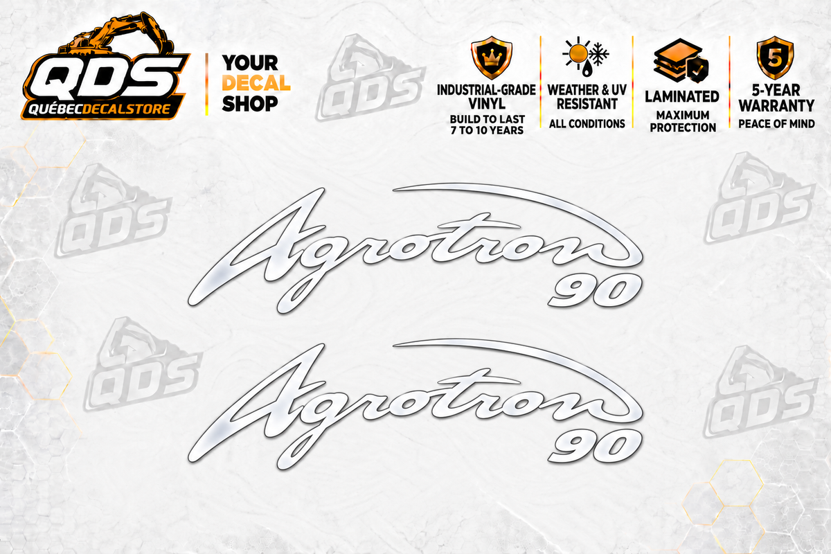 Deutz-Fahr Agrotron 90 Tractor Side Decal Kit — Laminated Vinyl