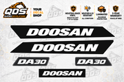 Kit de décalques Doosan DA30 – 5 éléments