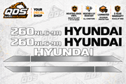 Hyundai R260NLC-9A Excavator Decal Kit