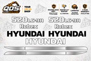 Hyundai R520LC-9A Excavator Decal Kit