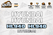 Hyundai HL940 aftermarket identification decal kit by QuébecDecalStore