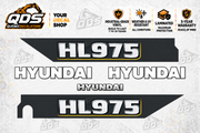 Hyundai HL975 Wheel Loader Decal Kit