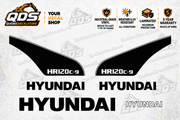 Hyundai HR120C-9 Road Roller Decal Kit